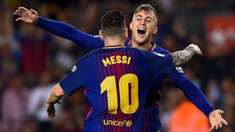 Deulofeu y Leo Messi.