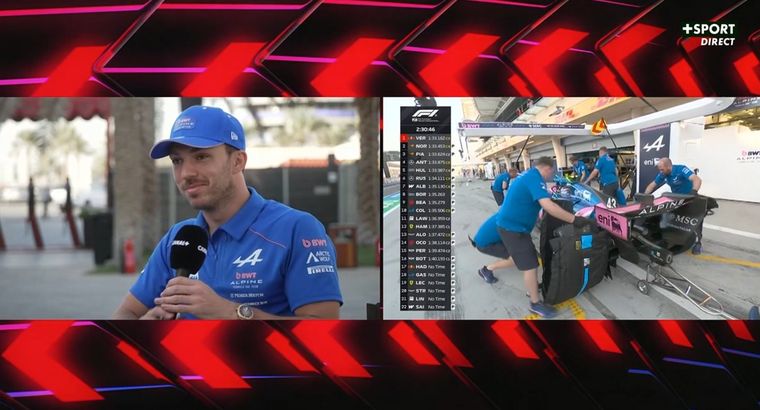 Pierre Gasly habló en Baréin, antes de subirse al Alpine en la última jornada de ensayos.