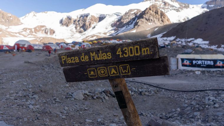 Plaza de Mulas está 4.300 metros sobre el nivel del mar. Plaza de Mulas está 4.300 metros sobre el nivel del mar.