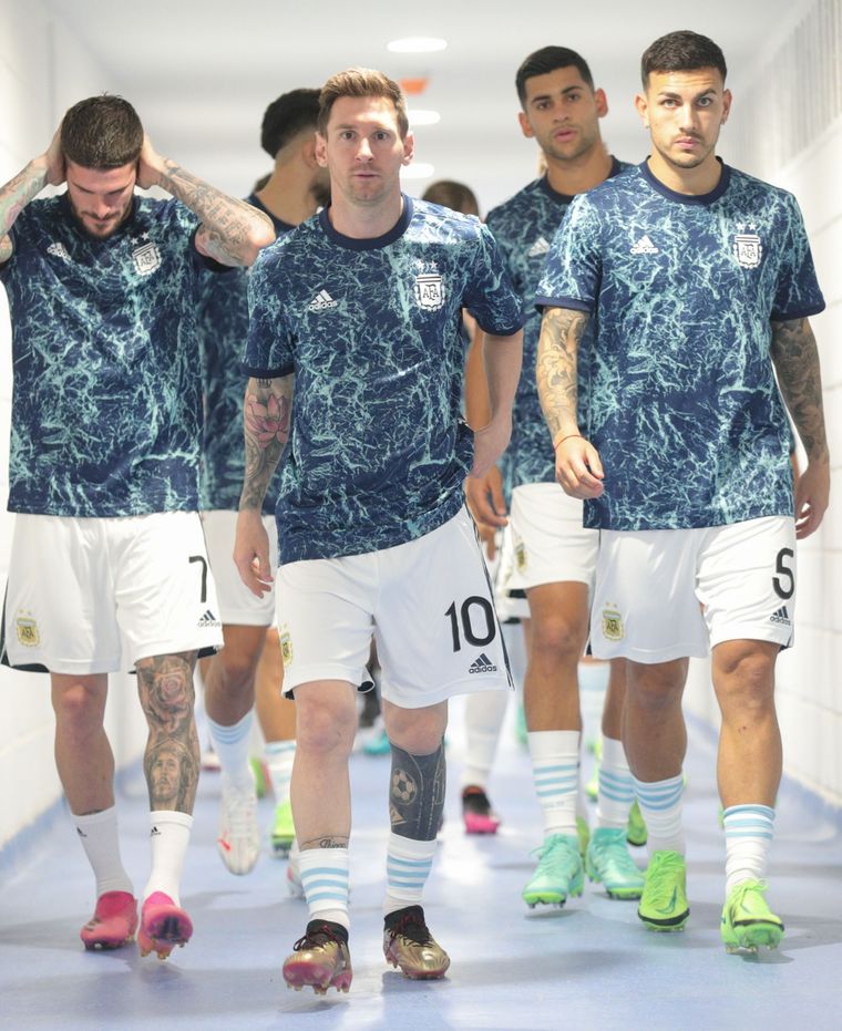 Los jugadores se reunieron virtualmente. Foto: Argentina