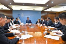 Gezhouba Group le anunció al ministro de Economía, Sergio Massa un desembolso para la represa de Santa Cruz Foto: Noticias Argentinas