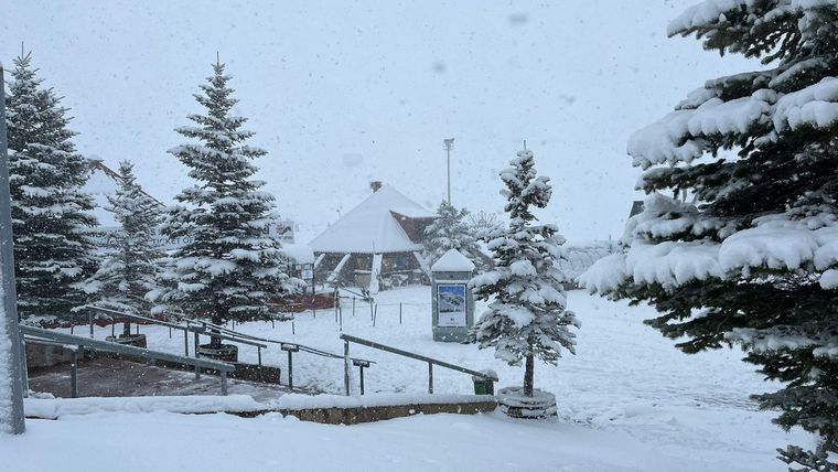 La nevada comenzó el viernes por la madrugada Foto: Felicitas Oyhenart