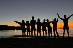 Amigos de viaje en Australia Foto: Gentileza Amigos de viaje en Australia Foto: Gentileza