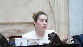 Diputada Lourdes Arrieta en el Congreso, esta semana, lanzando criticas a la Reforma Laboral. Diputada Lourdes Arrieta en el Congreso, esta semana, lanzando criticas a la Reforma Laboral.