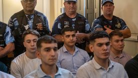 Algunos de los condenados por el  crimen de Fernando Báez Sosa Foto: Télam