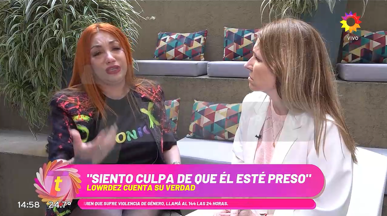 Lourdes Fernández no pudo aguantar el llanto. Foto: captura de video / El Trece. Lourdes Fernández no pudo aguantar el llanto. Foto: captura de video / El Trece. 