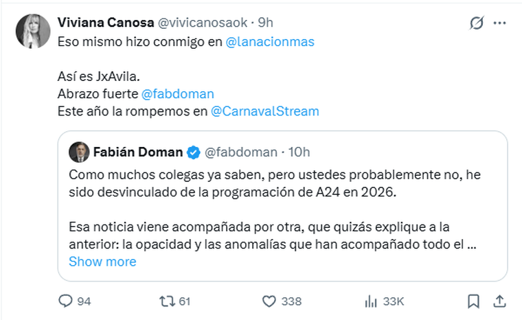 La respuesta de Canosa. La respuesta de Canosa.