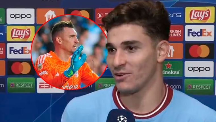 Julián Álvarez habló sobre el penal atajado de Armani y la victoria de River que le permitió salir campeón a Boca.