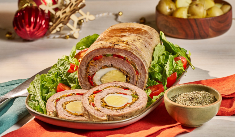 En verano, disfruta de un matambre arrollado delicioso