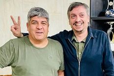 Pablo Moyano junto a Máximo Kirchner