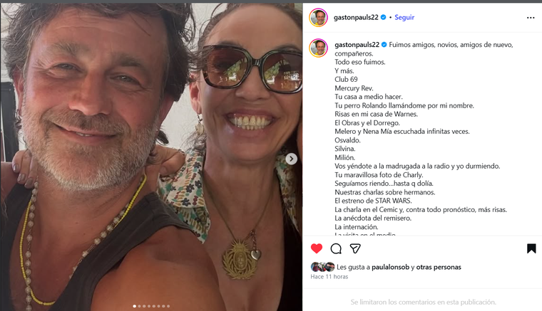 Gastón Pauls recordó con afecto las distintas etapas de su vínculo amoroso y amistoso con la presentadora. Gastón Pauls recordó con afecto las distintas etapas de su vínculo amoroso y amistoso con la presentadora.