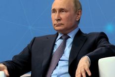 Putin luce muy afianzado en su lugar de poder. Foto: Efe.