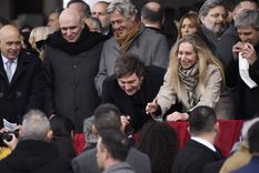 Javier y Karina Milei en el acto inaugural de la Exposición Rural 2025