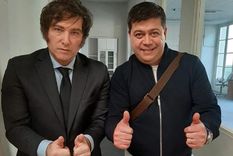 Apoyo Javier Milei y su candidato a gobernador en Chubut, César Treffinger Foto: MDZ