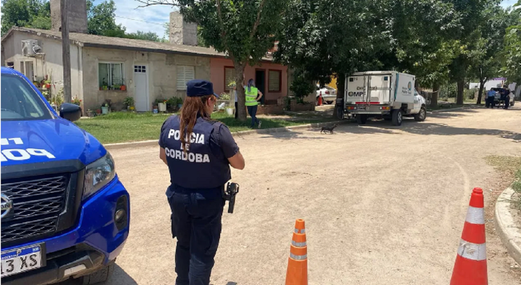 La zona donde sucedió el femicidio. Foto: Policía de Córdoba