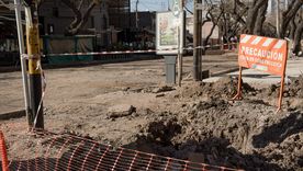 Las obras de calle Sarmiento están entrando en su etapa final y ya tienen fecha de reapertura.&nbsp;