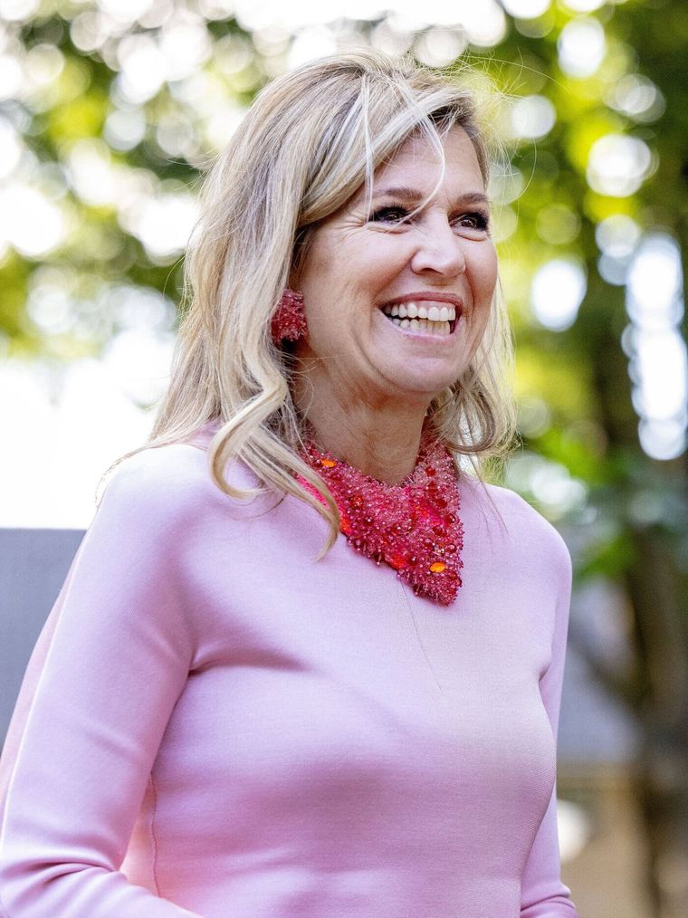 El look rosa de Máxima Zorreguieta. El look rosa de Máxima Zorreguieta.