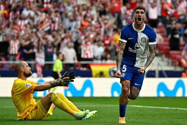 De Paul volvió al gol en Atletico de Madrid y se lo dedicó a Tini