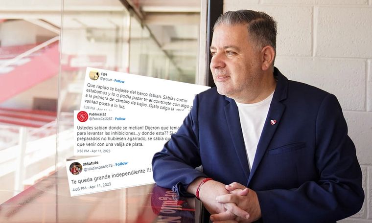 Los hinchas se mostraron enojados con la renuncia de Doman.