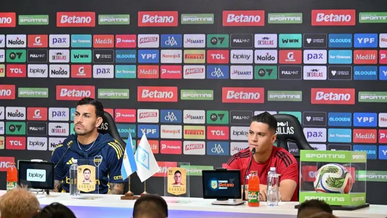 Leandro Paredes y Juanfer Quintero. Leandro Paredes y Juanfer Quintero.