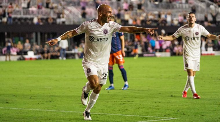 Federico Higuaín abrió el marcador y luego asistió a su hermano Foto: Inter Miami