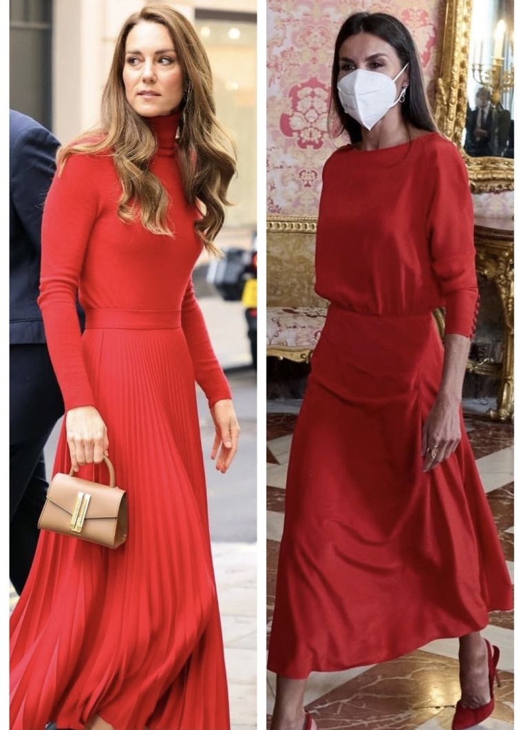 Kate y Letizia, ladies in red. Foto: Instagram