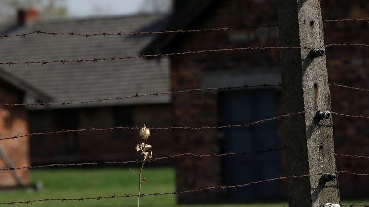Antiguo campo de exterminio nazi de Auschwitz en Oswiecim (Polonia). 12 de abril de 2018.