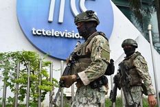 El 9 de enero, un grupo armado ingresó a las instalaciones de TC Televisión y mantuvo a los empleados del canal como rehenes Foto: GETTY IMAGES