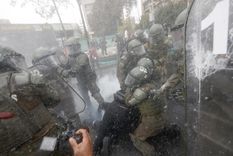 Los disturbios en Chile durante la marcha universitaria.