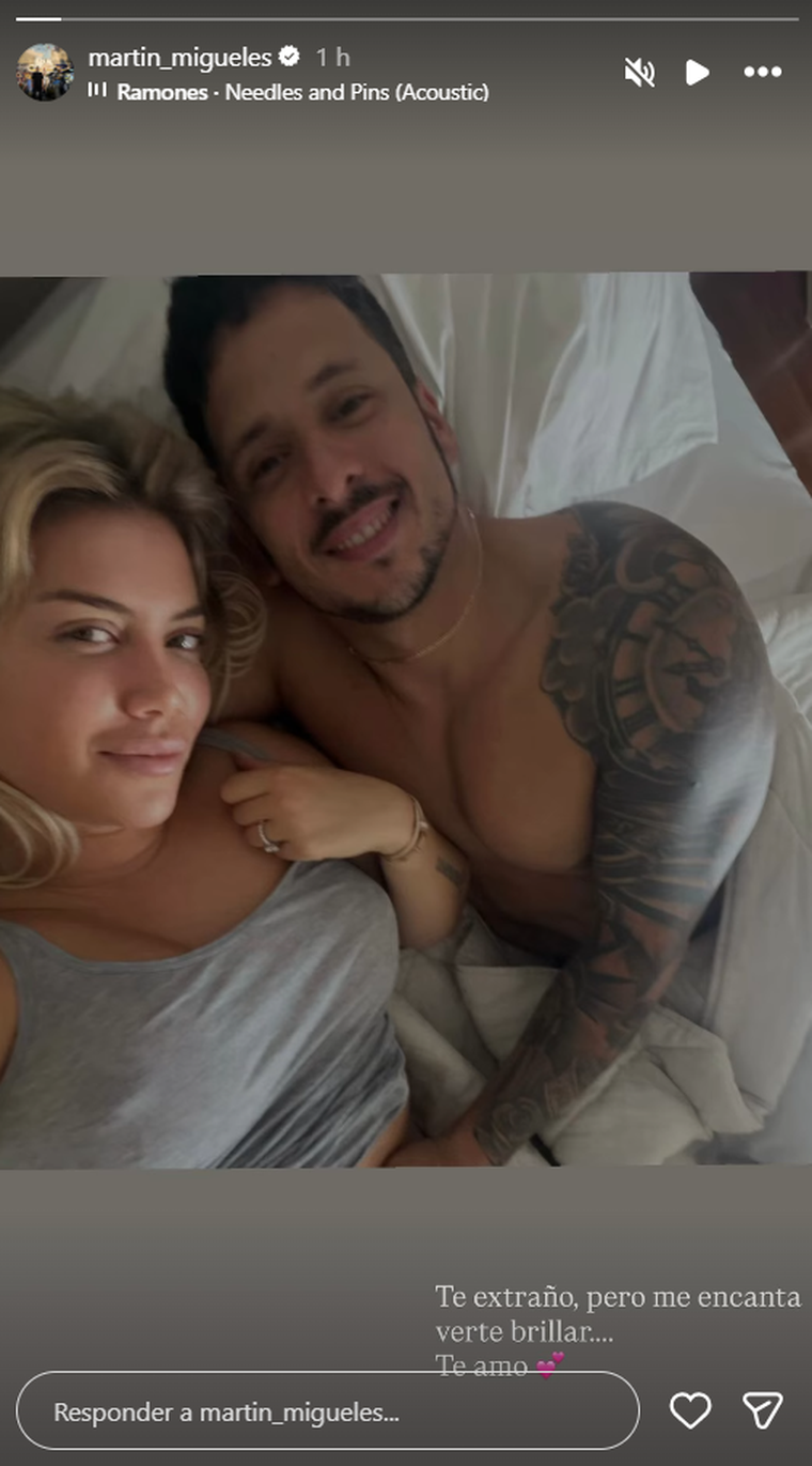 Martín Migueles junto a Wanda Nara. Martín Migueles junto a Wanda Nara. 