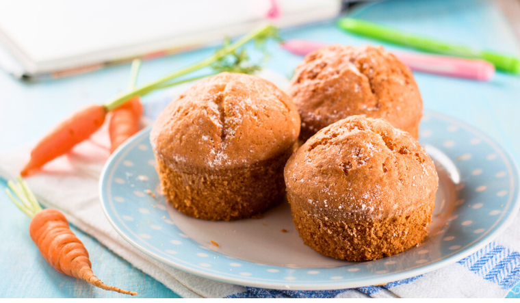 Descubre la receta secreta de magdalenas de zanahoria Foto: Shutterstock