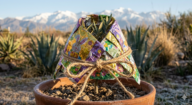 Una idea para proteger tus plantas en el invierno.&nbsp;