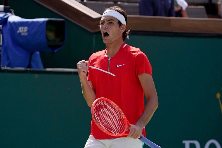 Taylor Fritz festeja la victoria. Foto: Redes Sociales