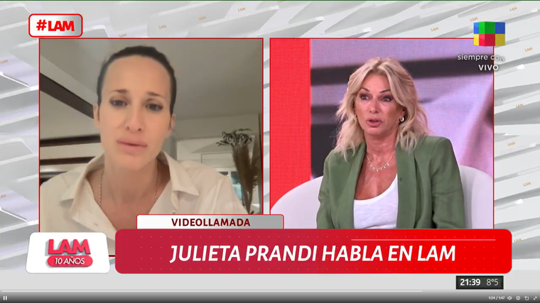 Yanina lloró en plena entrevista. Foto: captura de video/ América TV. Yanina lloró en plena entrevista. Foto: captura de video/ América TV. 