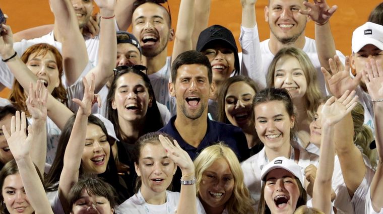 Djokovic no respetó ninguna medida sanitaria durante el Adria Tour. EFE Foto: EFE