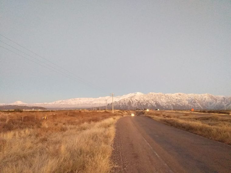 El frío trajo la nieve este fin de semana. Foto: Lector MDZ