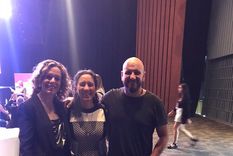 Zulema Usach junto a los colegas Ángeles Acosta e Ignacio de La Rosa, nominados en la categoría Mejor Periodista Gráfico.