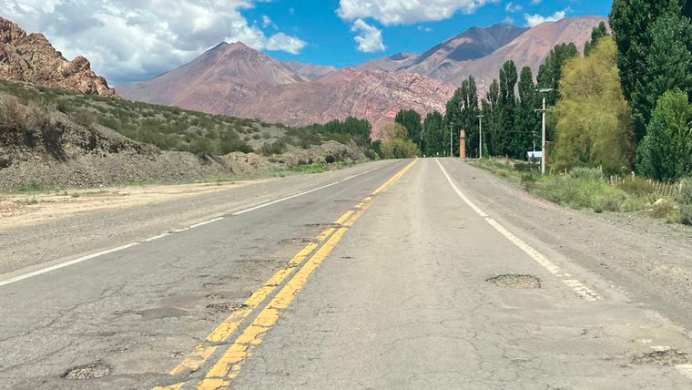 El tramo de la ruta 7 que está intransitable.