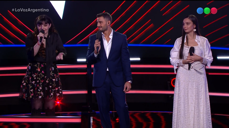 Ámbar y Clara no sorprendieron a los coaches. Foto: captura de video/ Telefe. Ámbar y Clara no sorprendieron a los coaches. Foto: captura de video/ Telefe.