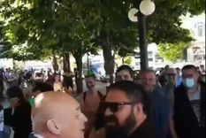 José Luis Espert se enfrentó con militantes peronistas.