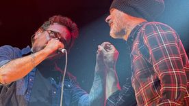 El Enano y El Cebolla, los cantantes de La Vela Puerca.