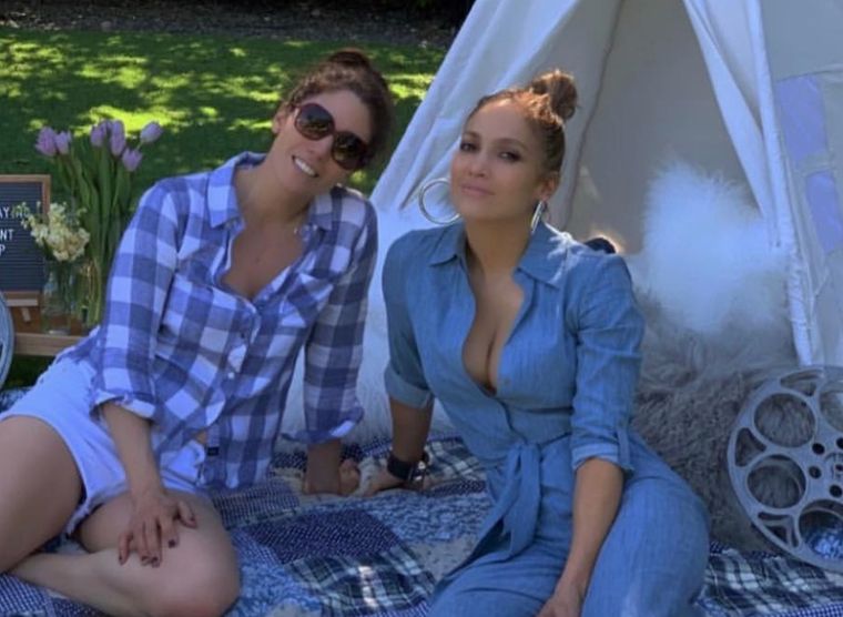 Jlo y su hermana Lynda López Foto: Archivo