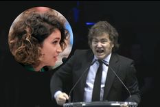 Javier Milei y Julia Mengolini