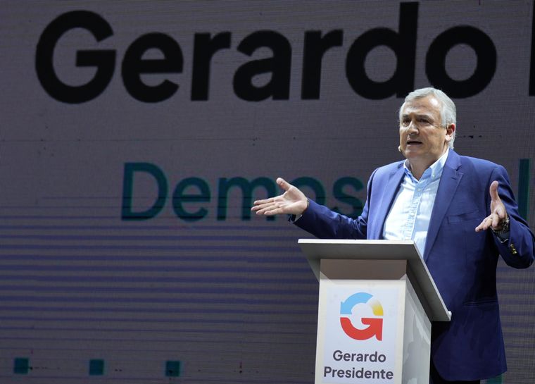 Gerardo Morales lanzó su candidatura en el Gran Rex. Foto: Noticias Argentinas