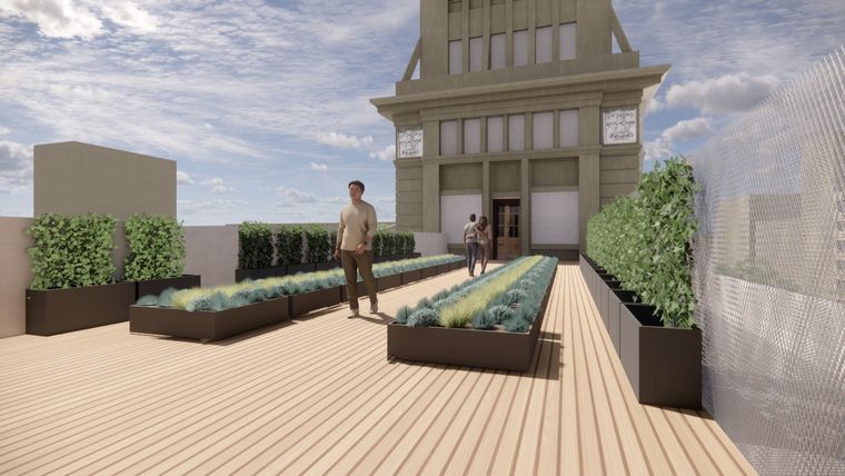 Las terrazas verdes reconfiguran la relación entre ciudad y naturaleza. 