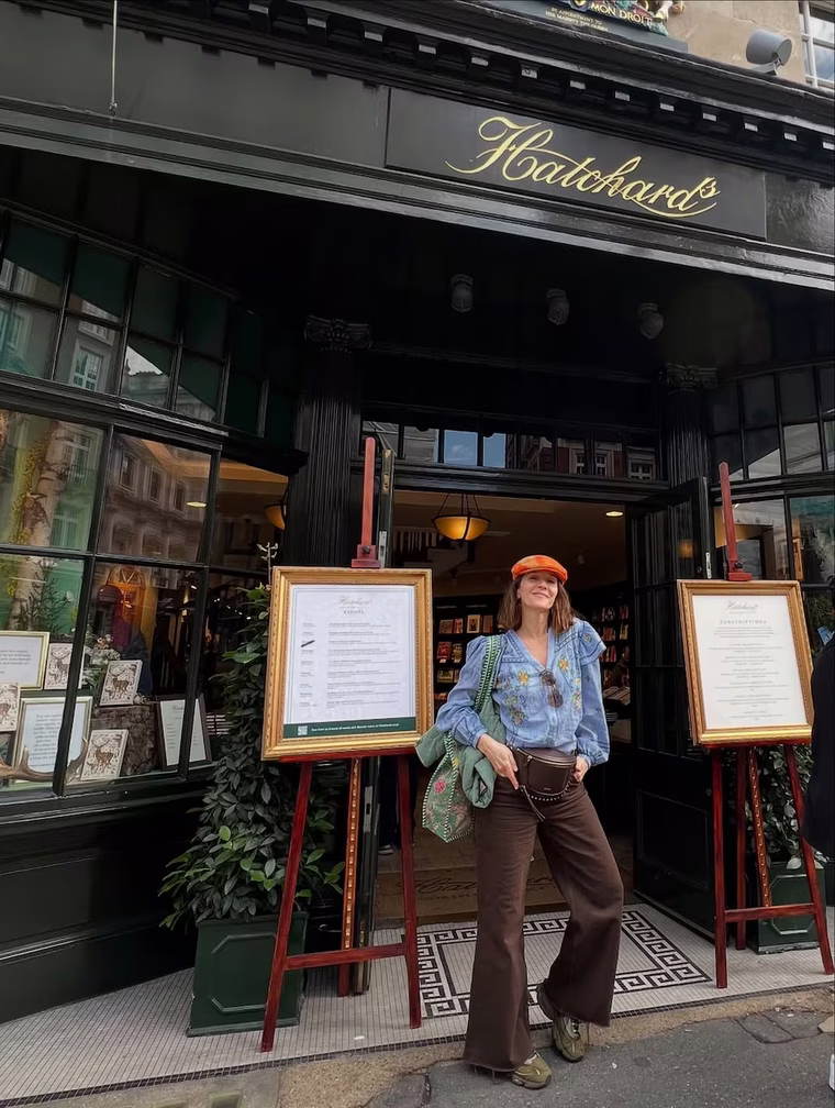 Natalia Oreiro en Londres con look boho chic. Natalia Oreiro en Londres con look boho chic.