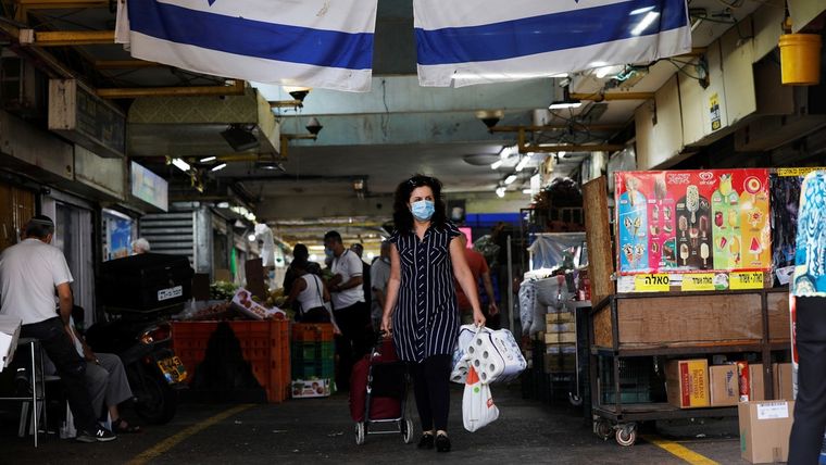 Un mercado en Ashdod, Israel, el 18 de septiembre de 2020 Foto: RT