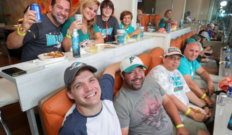 Mundial de Clubes: uno de los lujosos palcos del Hard Rock Stadium.