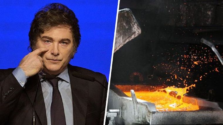 La imagen que uso el diario chileno El Mercurio para hablar de la fiebre del cobre en Argentina. Foto: emol.com