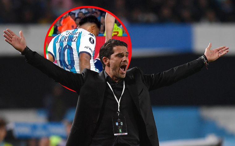 El 10 de la Academia se retiró del campo promediando el segundo tiempo. Foto: Télam